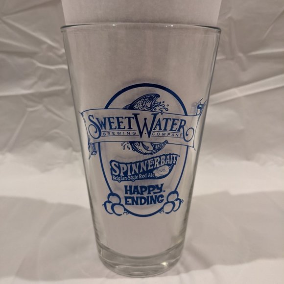 SweetWater Spinnerbait Red Ale, Craft Beer Pint Glass, Winter Tour 2015 - Picture 2 of 5